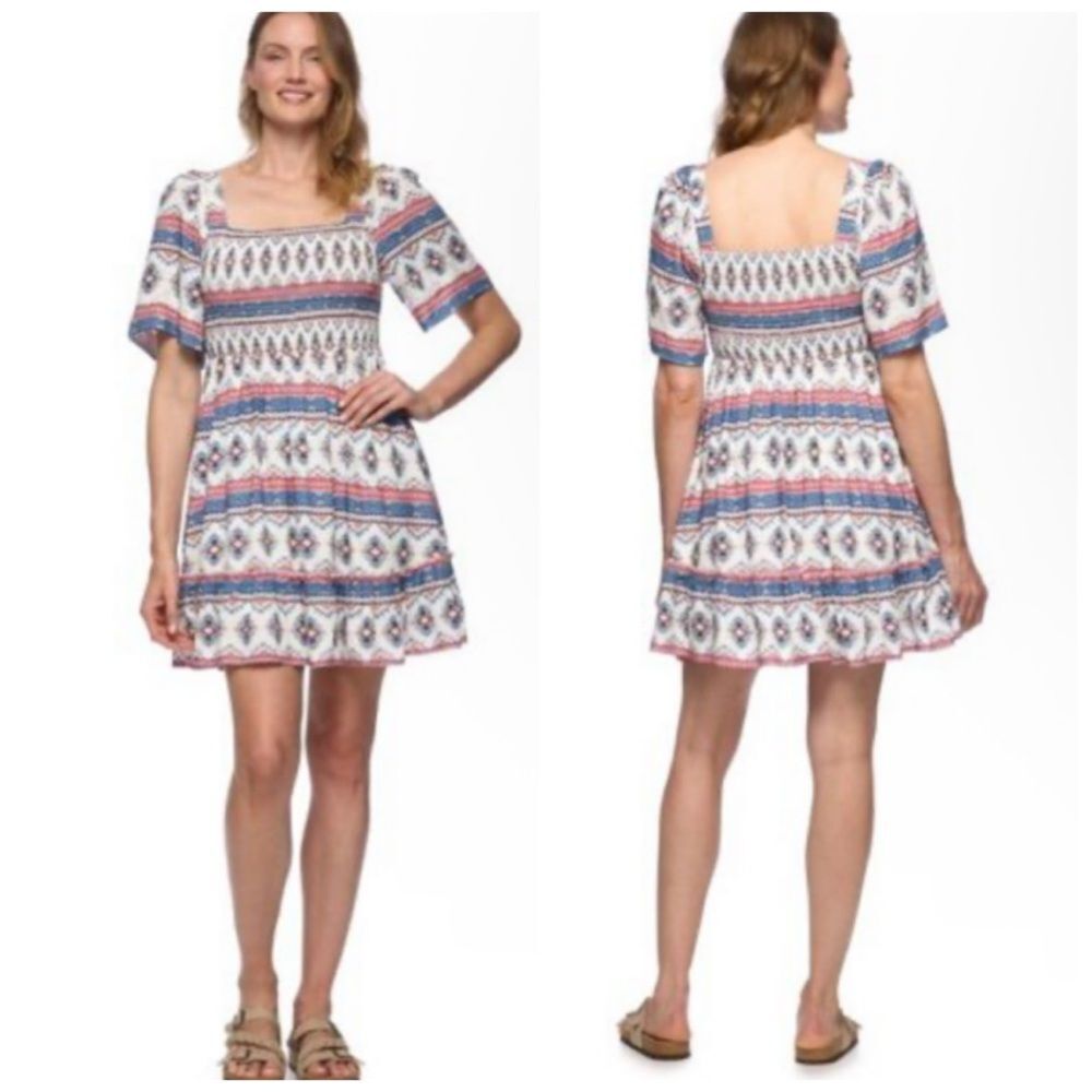 Threadgrit Women's Sofie Mini Dress L Boho Chic